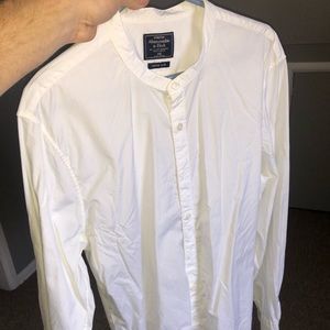 Abercrombie and fitch no collar button down
